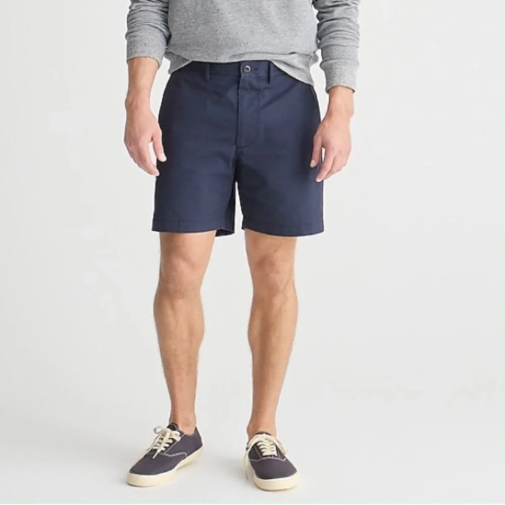 💛J. Crew Men’s Blue 7” Stretch Chino Shorts Size 29 Waist